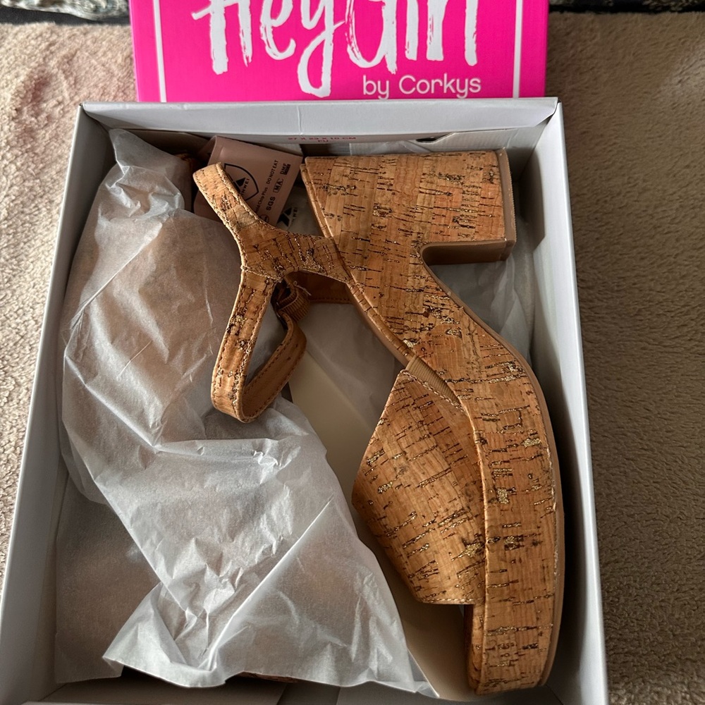 Corkys Women's Glitter Cork Sandals